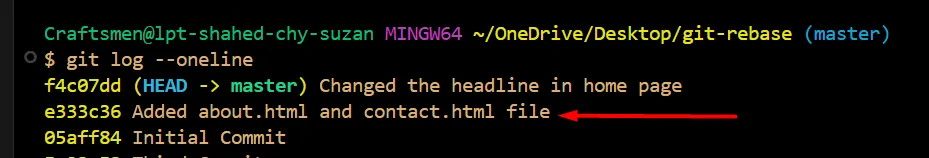 git rebase