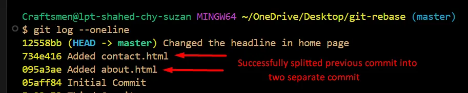 git rebase