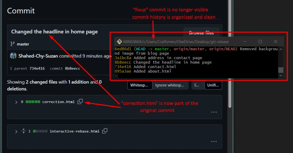 git rebase