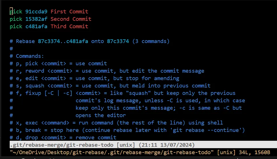 git rebase